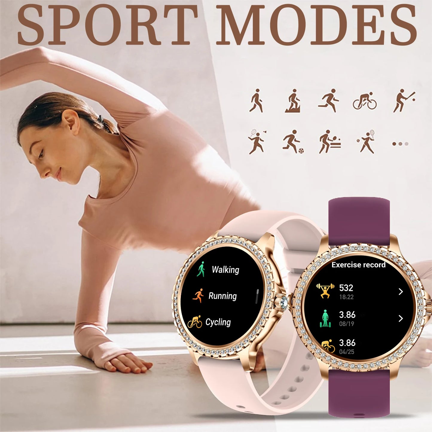 INNOFOVO Smart Watch For Women With Wireless Calls Fitness Tracker