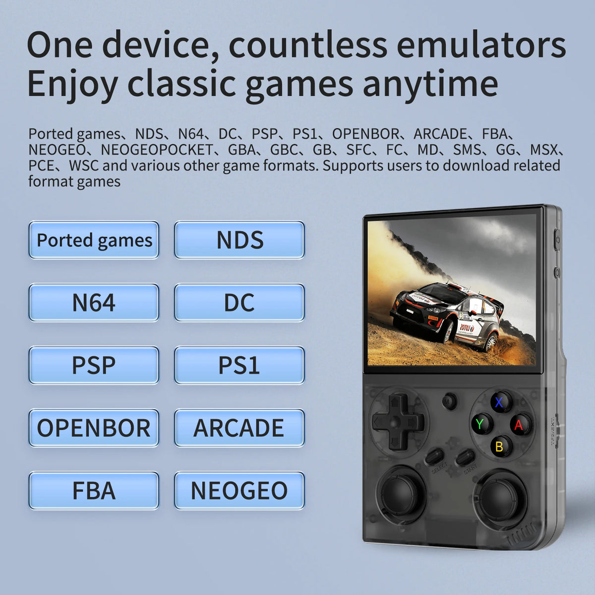 Coopreme G350 Linux Retro Handheld Game Console With Dual Joysticks