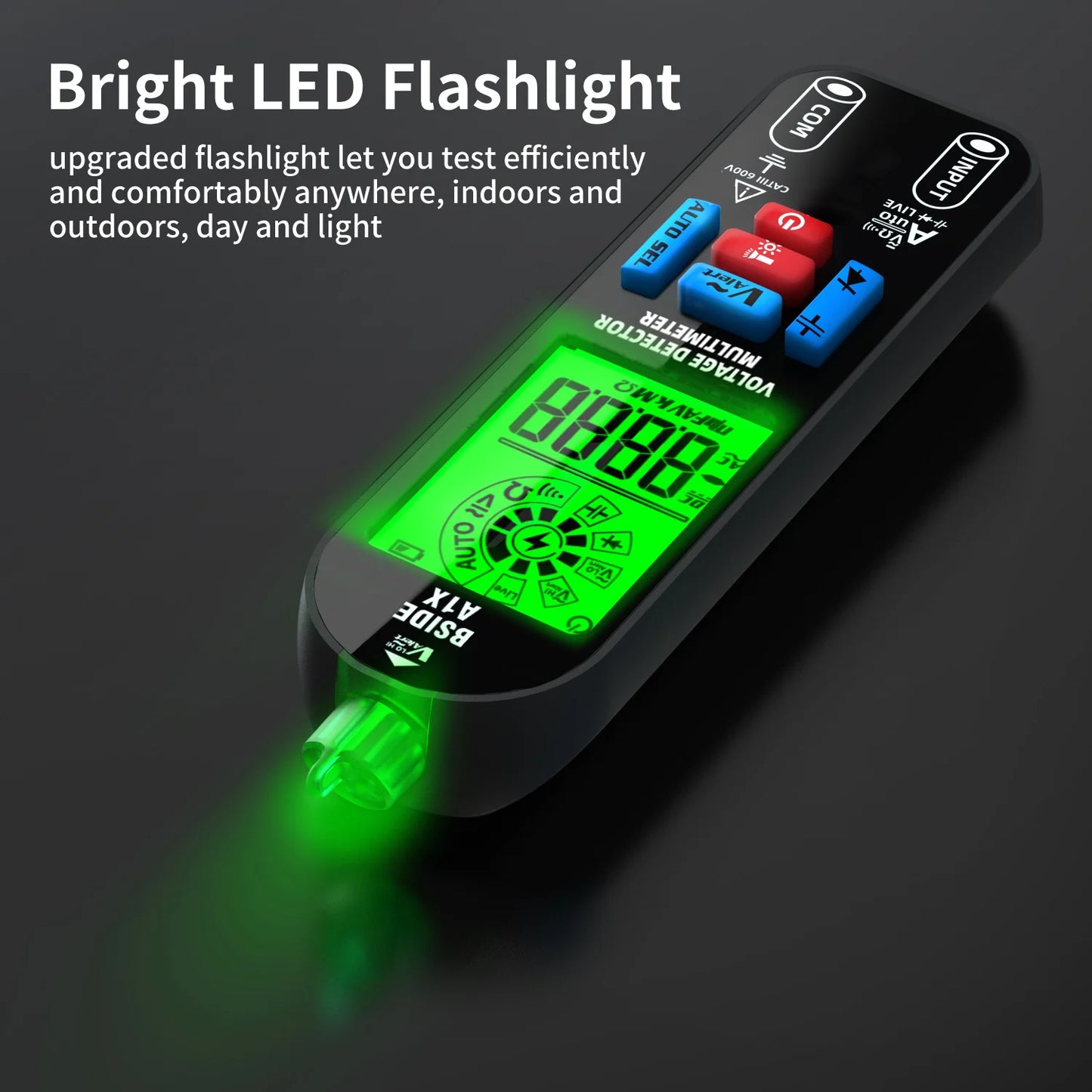 Voltage Tester Digital Voltmeter Non-Contact Electrician Pen Detector Voltmeter Ac Live Wire Test Diode Meter USB Rechargeable