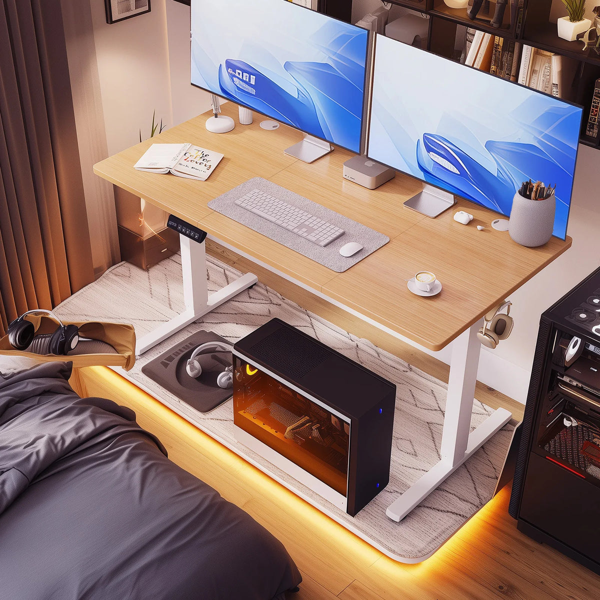 JHK Electric Ergonomic Standing Desk Adjustable Height Computer Workstation