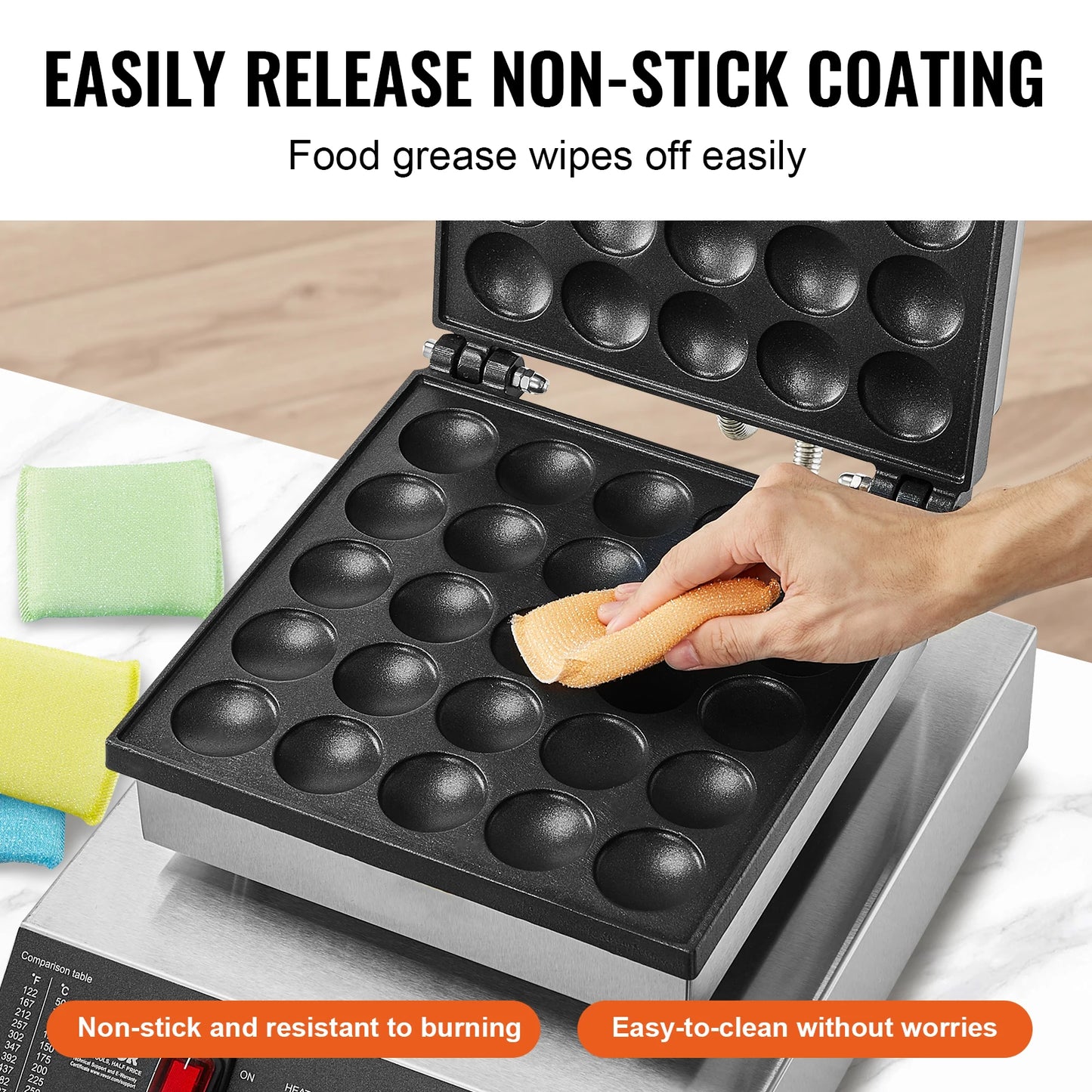 SucceBuy Electric Waffle Maker 25-Piece Mini Pancake Dorayaki Baker