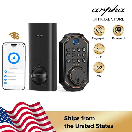 Arpha D280W WiFi Keyless Entry Door Lock Fingerprint Keypad