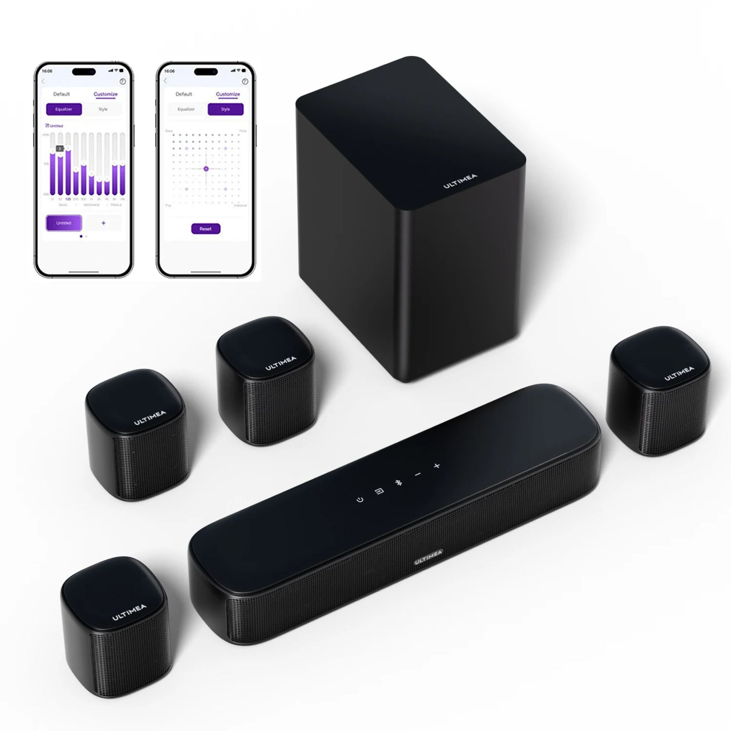 ULTIMEA 7.1 Channel Virtual Surround Soundbar With Subwoofer