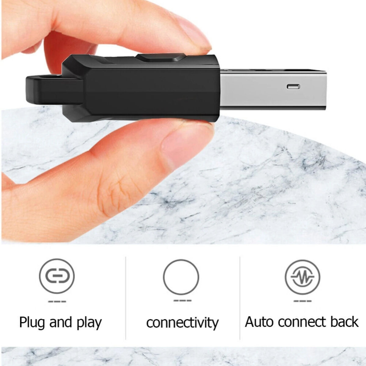 Bluetooth Game Audio Headphone Receiver Adapter For PS4 PS5 PC