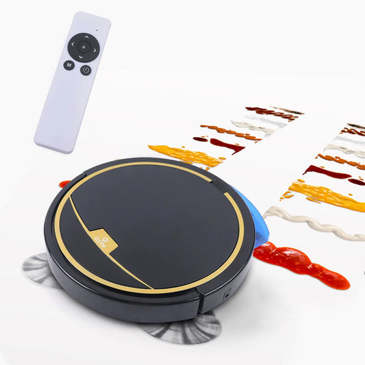 Smart Robot Mop Vacuum 3 in 1 Auto Recharge 2800Pa Wet Dry Mopping 150ML Water Tank for Hardwood Floor Carpet Cleaning