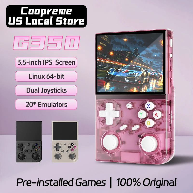 Coopreme G350 Linux Retro Handheld Game Console With Dual Joysticks