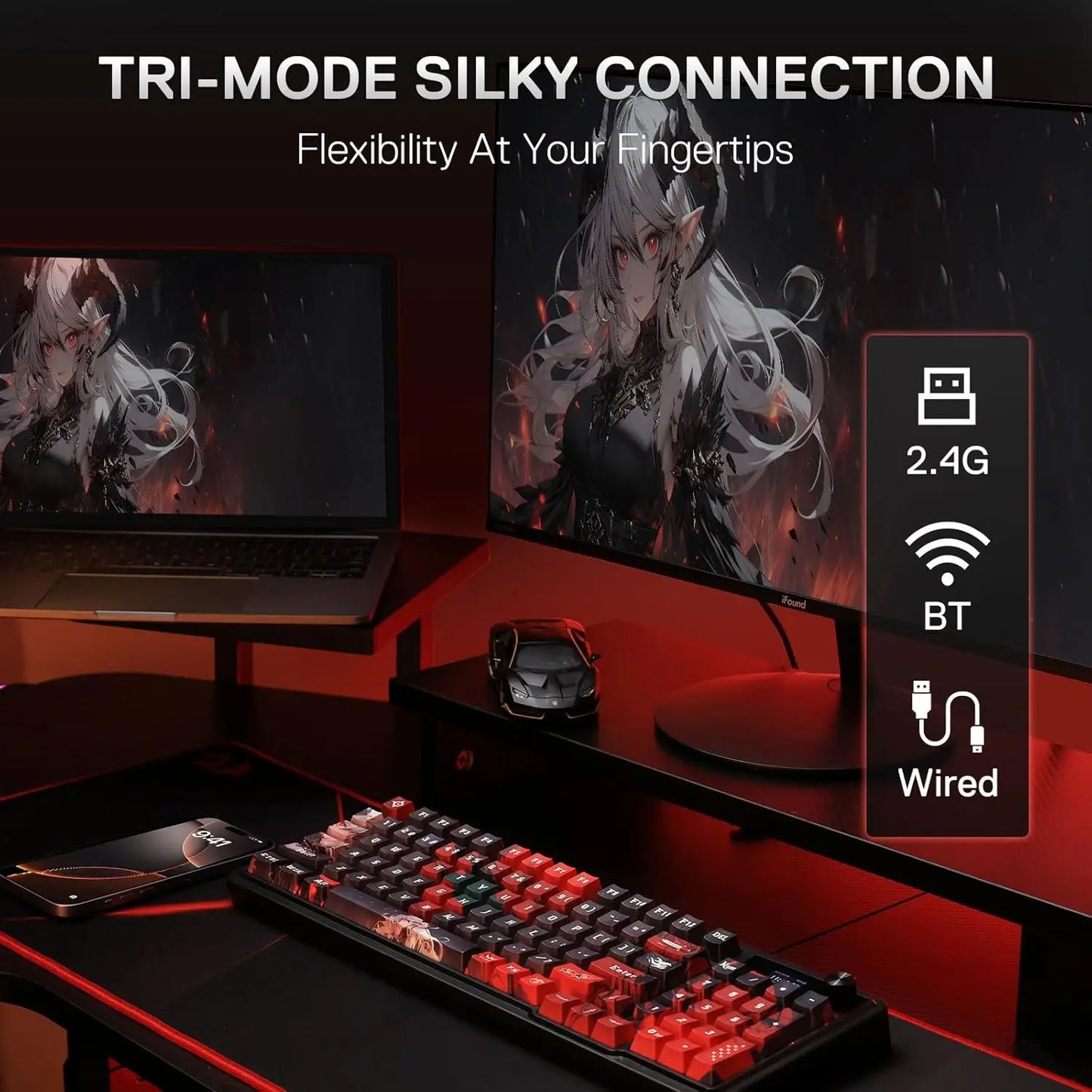 Redragon K719 PRO Wireless Mechanical Keyboard With TFT Display