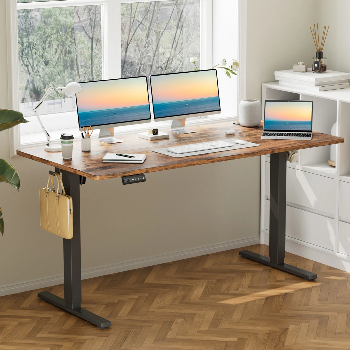 JHK Electric Ergonomic Standing Desk Adjustable Height Computer Workstation