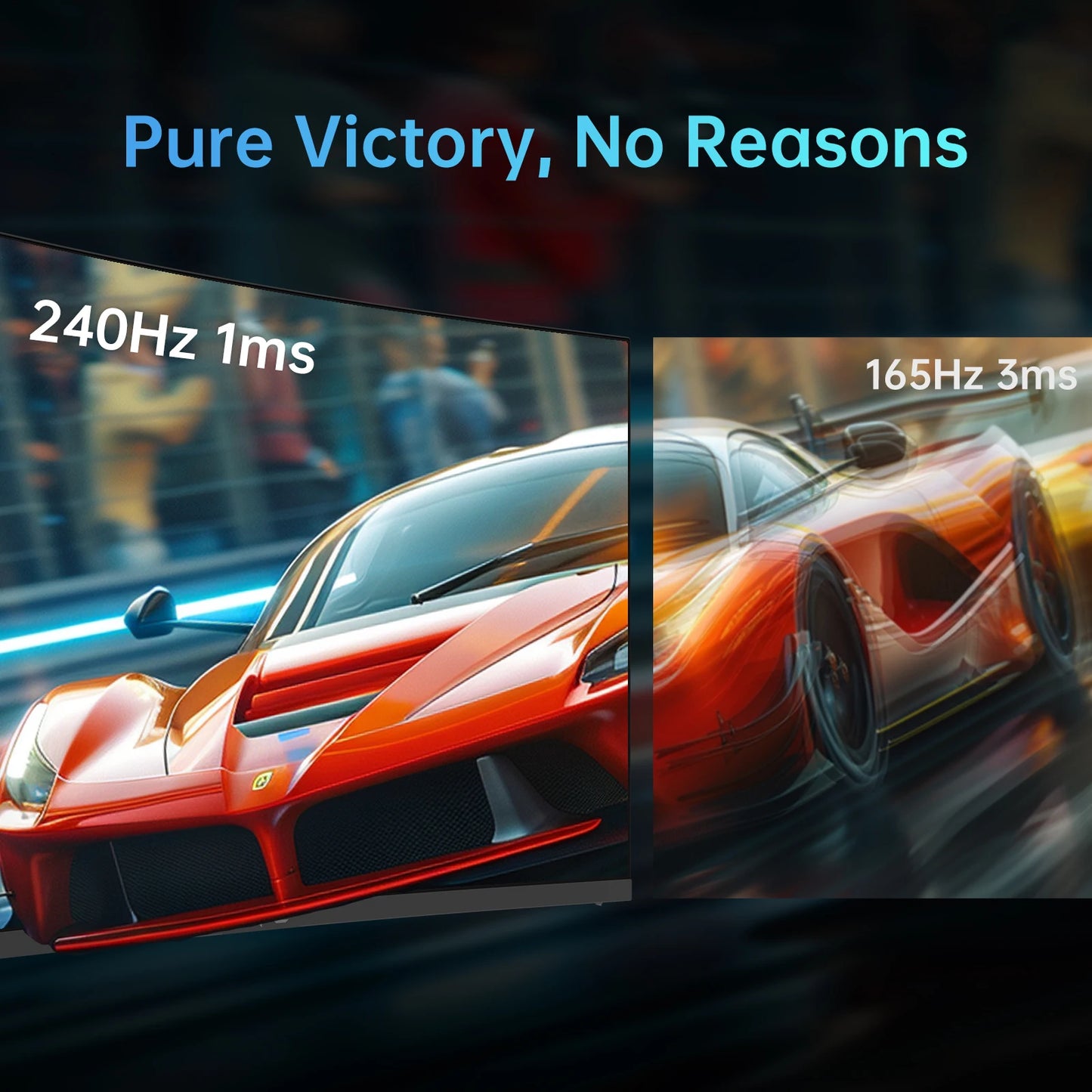 KTC 240Hz Curved Gaming Monitor HDR10 1ms FreeSync G-Sync 1080p