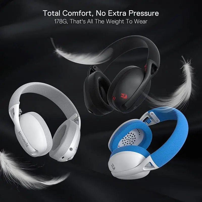 Redragon H848 Wireless Gaming Headset Detachable Microphone Multi Platform
