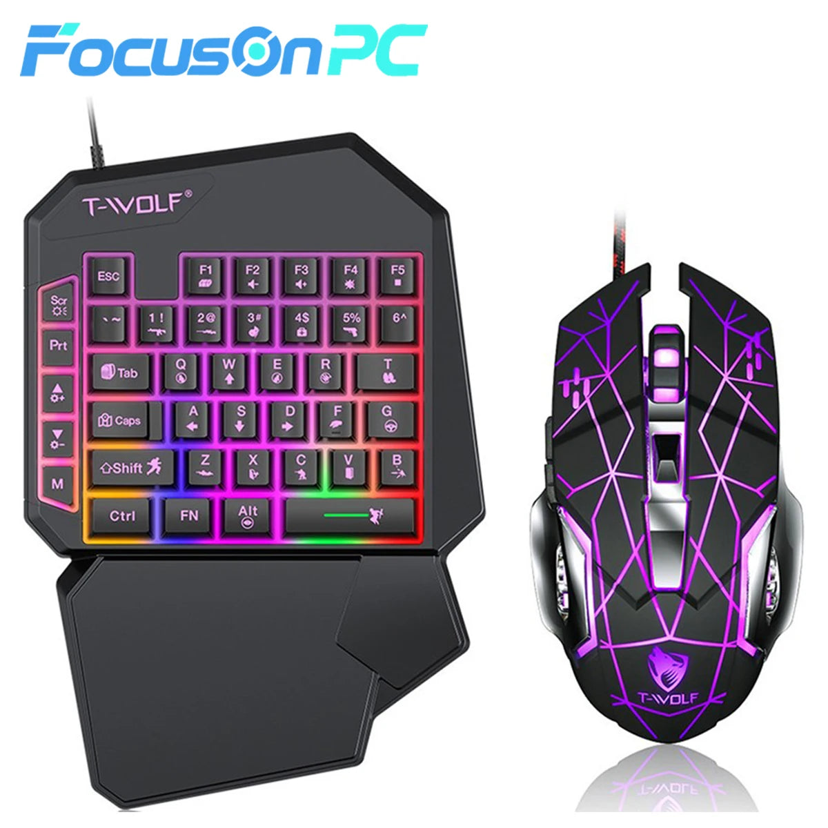FocusOnPC Mobile Gaming Keyboard And Mouse Combo For Smartphone Games