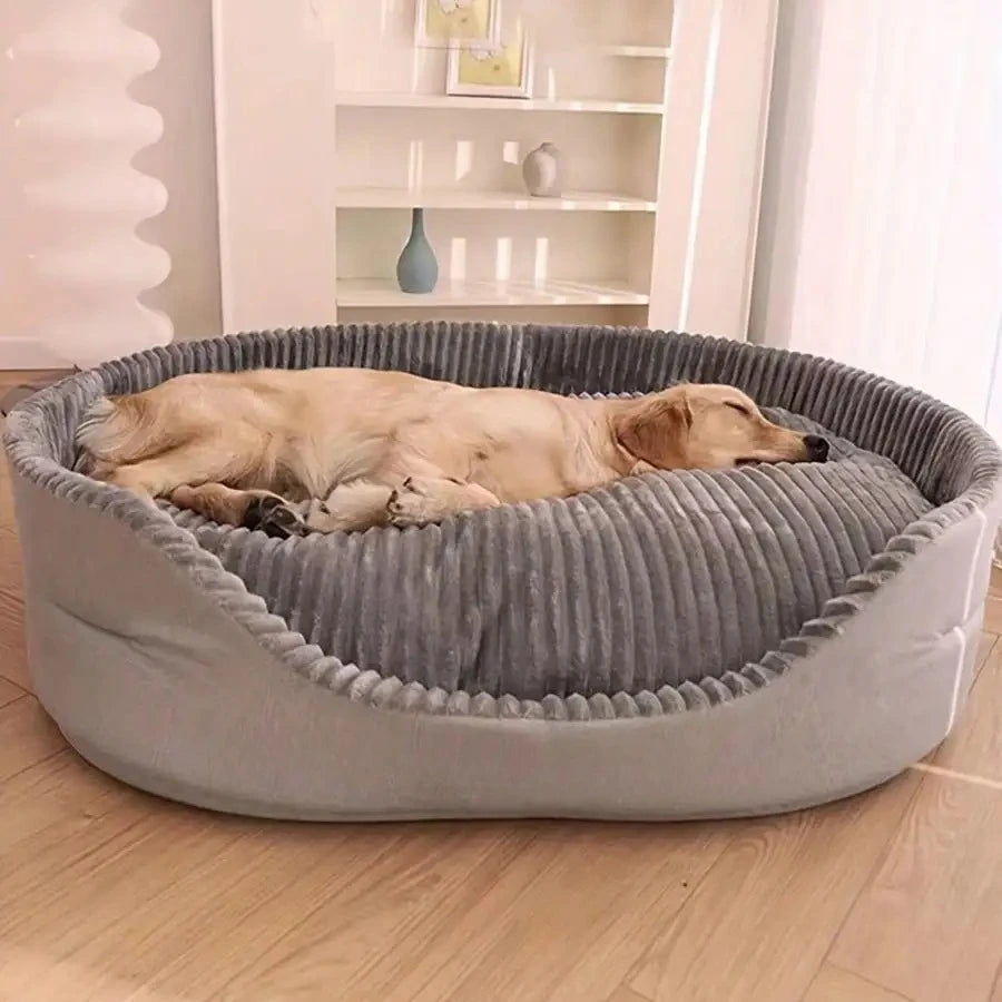 Machine Washable Plush Cotton Pet Bed For Dogs And Cats
