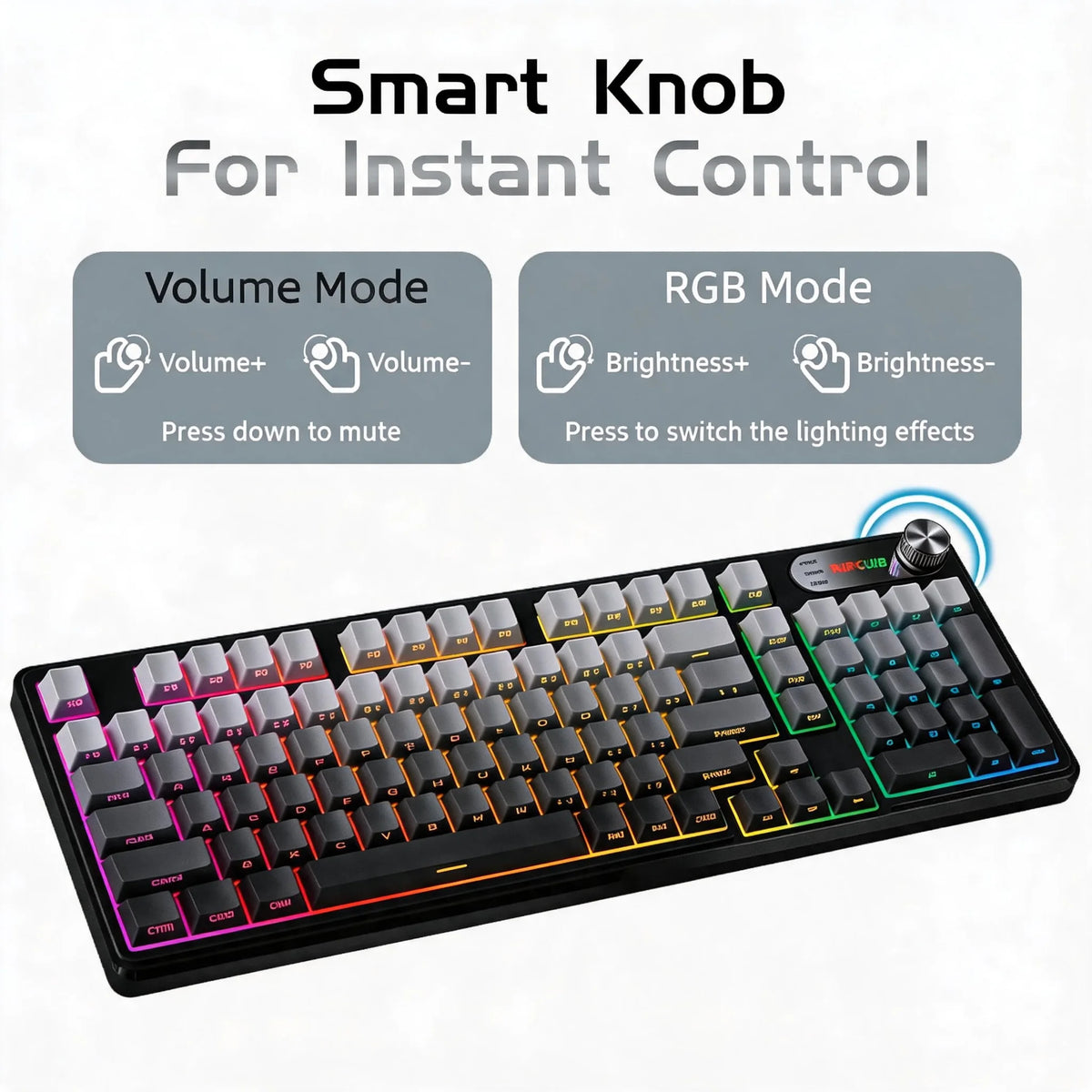 Tri Mode Wireless Membrane Keyboard With Bluetooth USB C Connectivity
